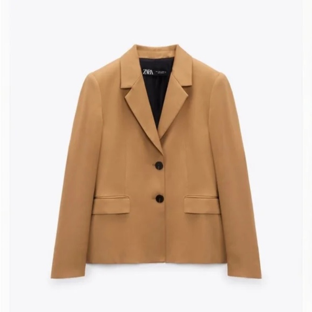 NWT Zara Camel Tailored Suit
Blazer Jacket 8758/607 Size Small
